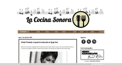 Desktop Screenshot of lacocinasonora.com